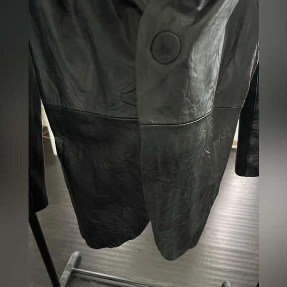 Black Cigno Nero Leather Jacket - Picture 4 of 7